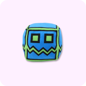 Blue Grinning Face Geometry Dash Plushie