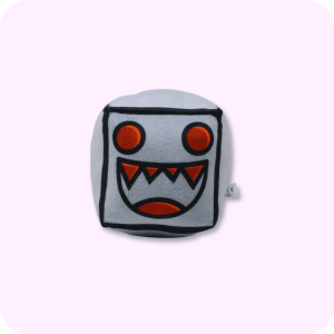 Grey Sharp Tooth Geometry Dash Plushie