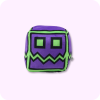 Purple Grinning Face Geometry Dash Plushie