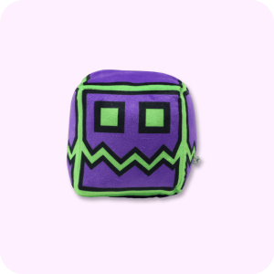 Purple Grinning Face Geometry Dash Plushie