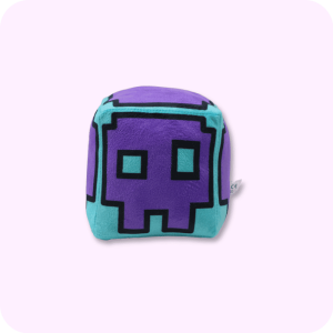 Purple Mismatched Eye Geometry Dash Plushie
