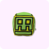 Yellow Green Skull Geometry Dash Plushie